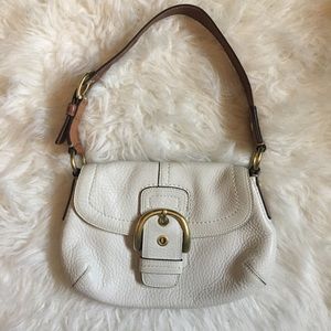 White Leather Coach Purse